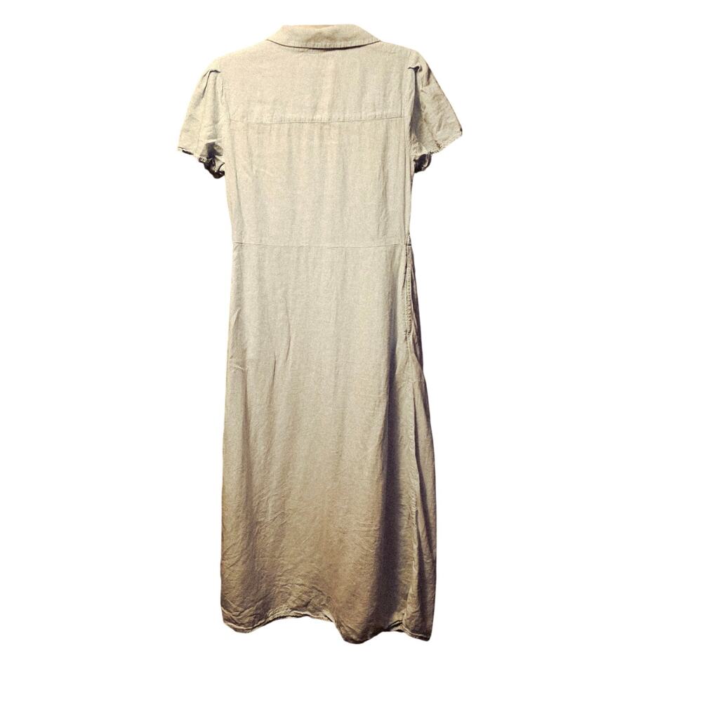 Nordstrom Rack linen blend button front shirt midi dress size xs - Picture 2 of 5